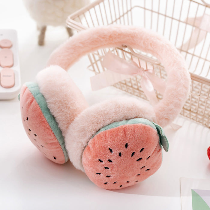 Wholesale Earmuffs Plush Kids Adjustable Fruit Earmuffs Warm JDC-EF-ZhuoH001