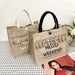 Jewelry WholesaleWholesale Tassel Linen Canvas Bag Tote Bag JDC-HB-JYD001 Handbags 军誉达 %variant_option1% %variant_option2% %variant_option3%  Factory Price JoyasDeChina Joyas De China