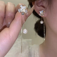 Wholesale tassel long earrings circle random style MOQ≥12 JDC-ES-kaikang001