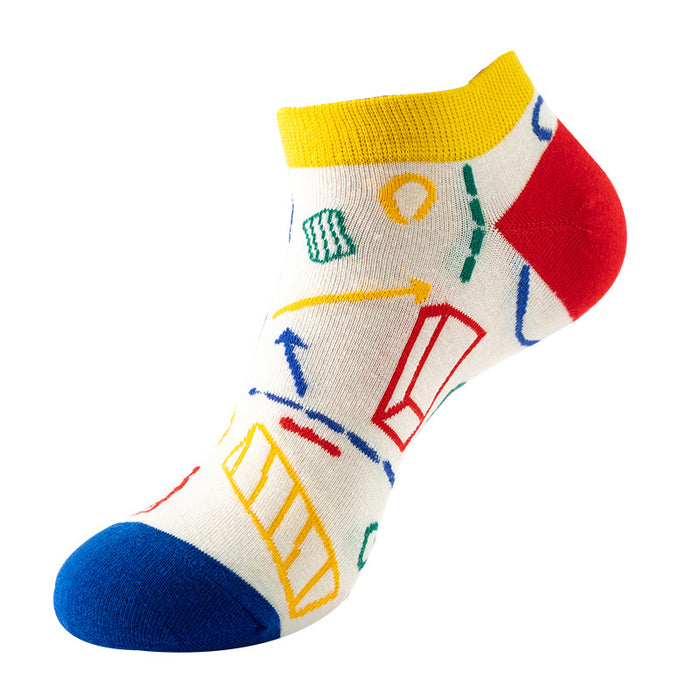 Wholesale socks shallow mouth cotton socks trendy breathable MOQ≥2 JDC-SK-XinXi001