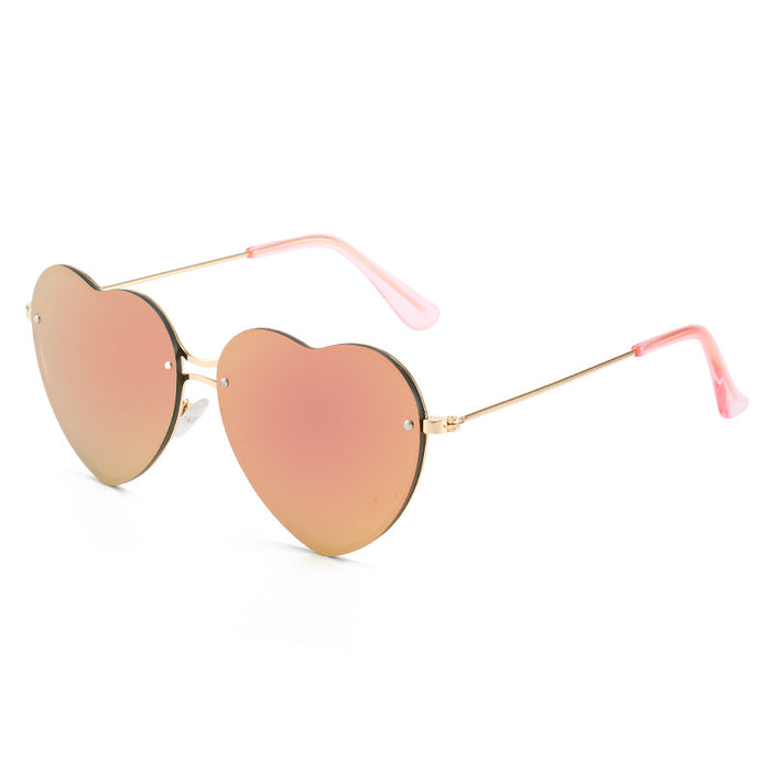 Jewelry WholesaleWholesale Cute Love Frameless Sunglasses JDC-SG-HongW001 Sunglasses 宏伟 %variant_option1% %variant_option2% %variant_option3%  Factory Price JoyasDeChina Joyas De China