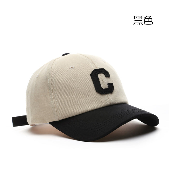 Wholesale Japanese retro simple letter patch stitching baseball cap JDC-FH-TLa004