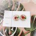 Jewelry WholesaleWholesale S925 Silver Needle Round Transparent Geometric Dried Flower Rose Earrings JDC-ES-XuanY007 Earrings 宣妍 %variant_option1% %variant_option2% %variant_option3%  Factory Price JoyasDeChina Joyas De China