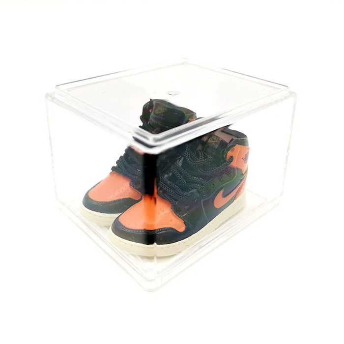 Wholesale Enamel Sneakers Plastic Transparent Box Keychains Ornaments JDC-KC-TuoH008