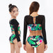 Jewelry WholesaleWholesale Parent-Child Long Sleeve Printed One Piece Bikini Swimwear JDC-SW-YWXN005 Swimwear 伊琬轩娜 %variant_option1% %variant_option2% %variant_option3%  Factory Price JoyasDeChina Joyas De China