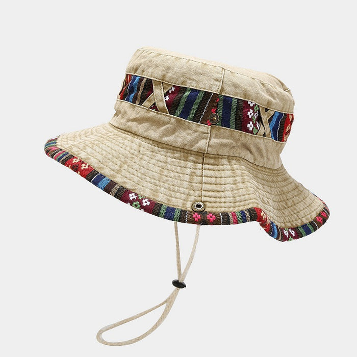 Wholesale Cotton Bucket Hat Outdoor Hiking Hat MOQ≥2 JDC-FH-LvYi012