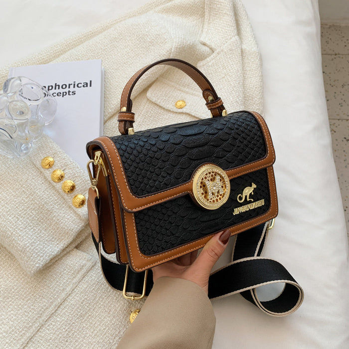 Wholesale shoulder bag PU retro small square bag MQO≥3 JDC-SD-Linxi002