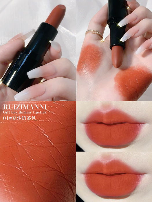 Jewelry WholesaleWholesale matte caramel red brown velvet matte lipstick JDC-MK-Minf003 lipstick 闵妃 %variant_option1% %variant_option2% %variant_option3%  Factory Price JoyasDeChina Joyas De China