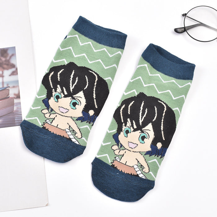 Wholesale cartoon spring and autumn shallow mouth boat socks JDC-SK-JYunn001