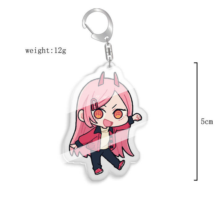 Wholesale Keychain Peripheral Double Sided Acrylic Transparent Cartoon Pendant (M) MOQ≥2 JDC-KC-XCai007