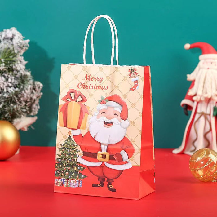 Wholesale Gift Bags Kraft Festive Party Christmas JDC-GB-ganrui008