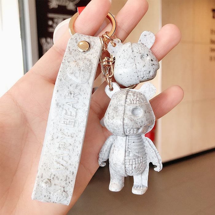 Wholesale Keychains Metal Skull Bear JDC-KC-FeiRun090