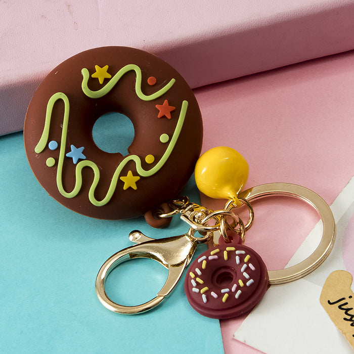 Jewelry WholesaleWholesale cartoon cute donut keychain JDC-KC-JiK004 Keychains 吉阔 %variant_option1% %variant_option2% %variant_option3%  Factory Price JoyasDeChina Joyas De China