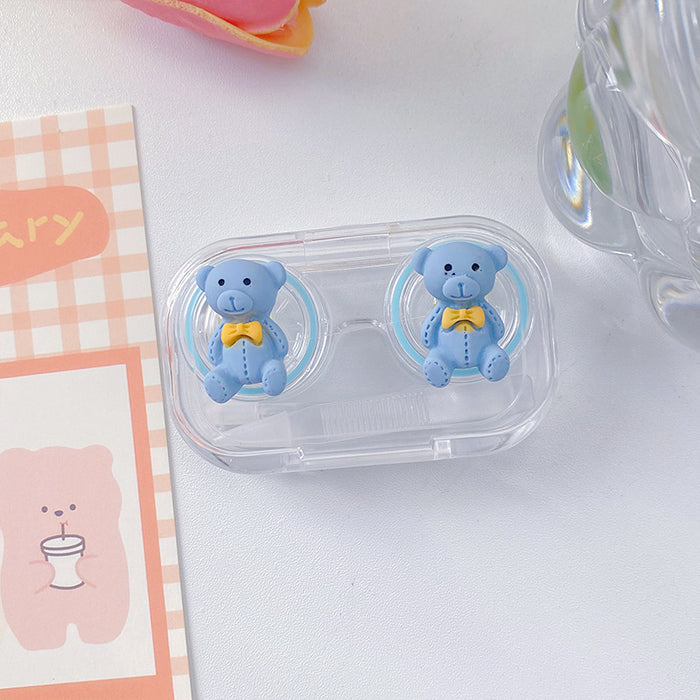 Wholesale Cartoon Cat Claw Contact Lens Case Plastic Portable (M) MOQ≥2 JDC-GA-Qingdu003