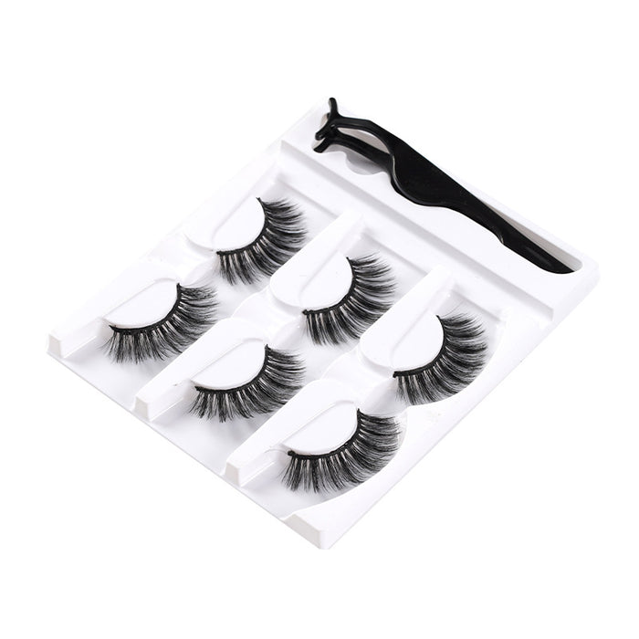 Wholesale Eyelashes Rayon 3 Pairs Bending Self Adhesive JDC-EY-FengYi001