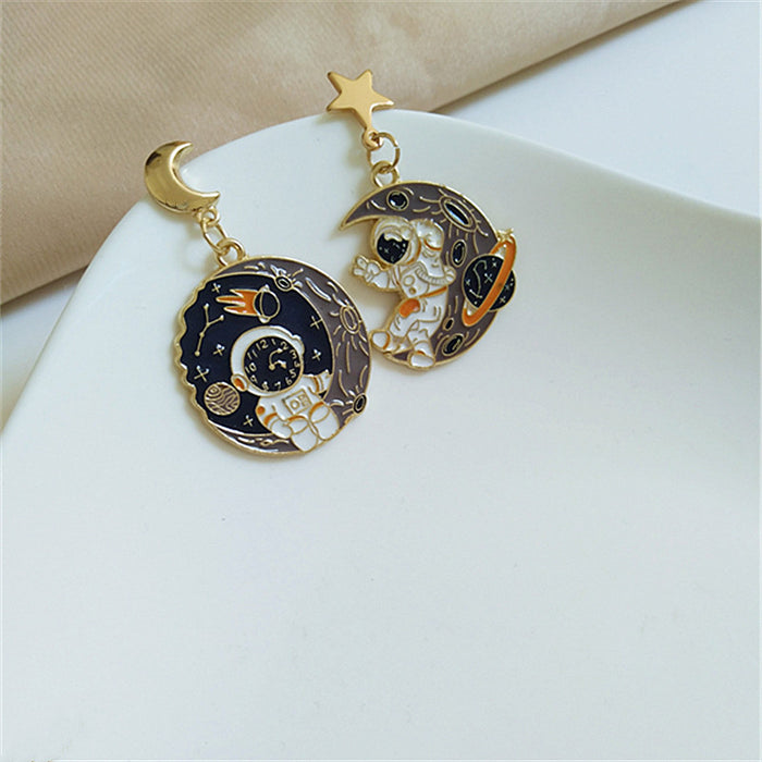 Wholesale Earrings Alloy Astronaut Spaceman JDC-ES-AiMei028