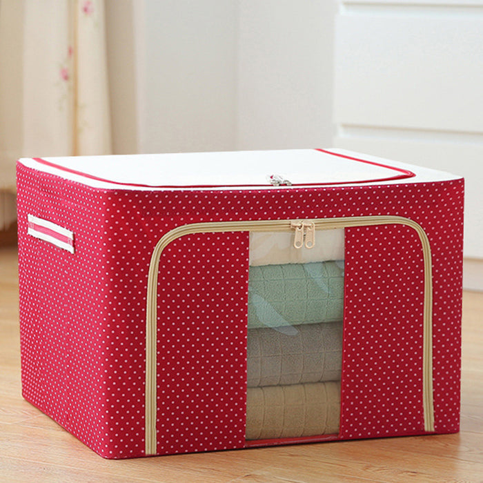 Wholesale Cotton Linen Steel Frame Storage Box Foldable JDC-SB-HAO003