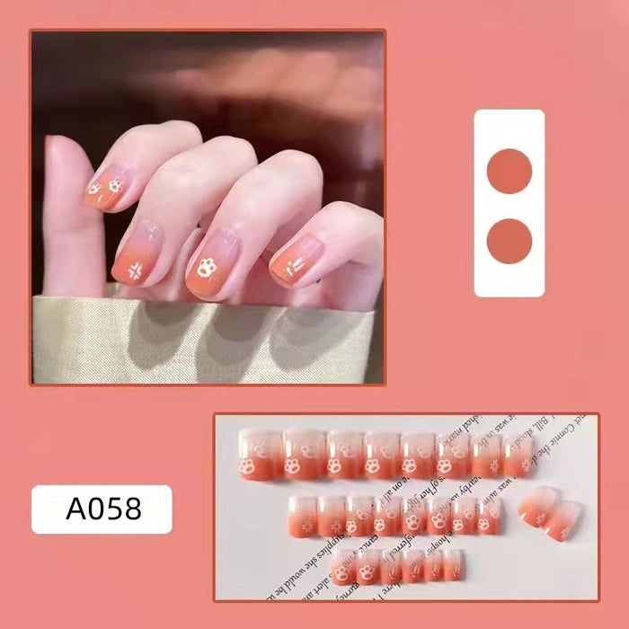 Wholesale Detachable Nail Stickers 24 Pieces/Box JDC-NS-HFan001