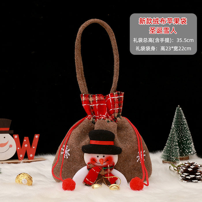 Wholesale Gift Box Christmas Apple Bag Round Bunch Mouth Gift Bag MOQ≥2 JDC-GB-QiaoC002