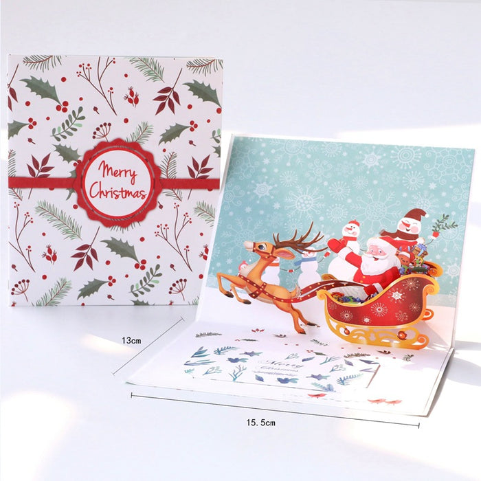 Wholesale Greeting Cards 3D Creative Christmas Cards JDC-GC-LiD001