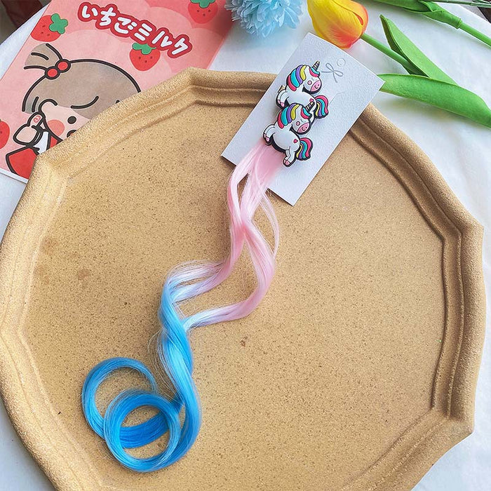 Wholesale Chemical Fiber Cartoon Children Color Wig Clips JDC-WS-MenX003