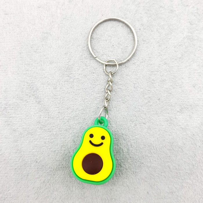 Jewelry WholesaleWholesale Cartoon Avocado Fruit Keychain MOQ≥2 JDC-KC-QiShi013 Keychains 奇释 %variant_option1% %variant_option2% %variant_option3%  Factory Price JoyasDeChina Joyas De China