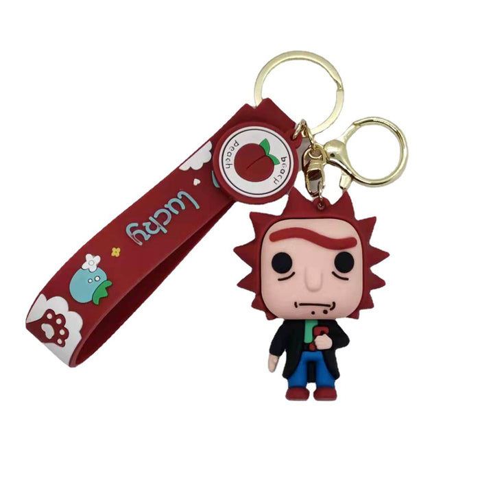 Wholesale Cartoon Soft Rubber Alloy Cute Keychain (M) MOQ≥2 JDC-KC-JuShu006