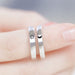 Jewelry WholesaleWholesale couple opening adjustable plain silver ring JDC-RS-NS008 Rings 尼森 %variant_option1% %variant_option2% %variant_option3%  Factory Price JoyasDeChina Joyas De China