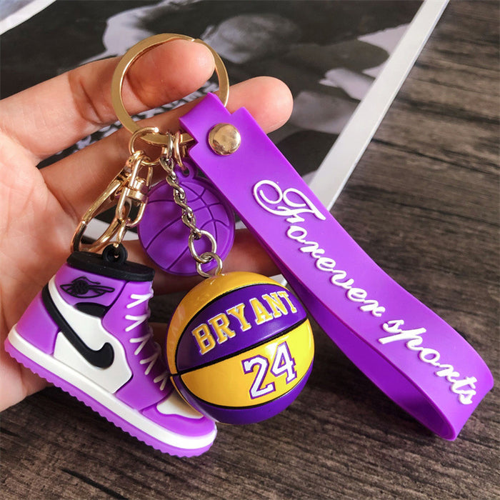 Wholesale star basketball shoes keychain MOQ≥2 JDC-KC-HLv001