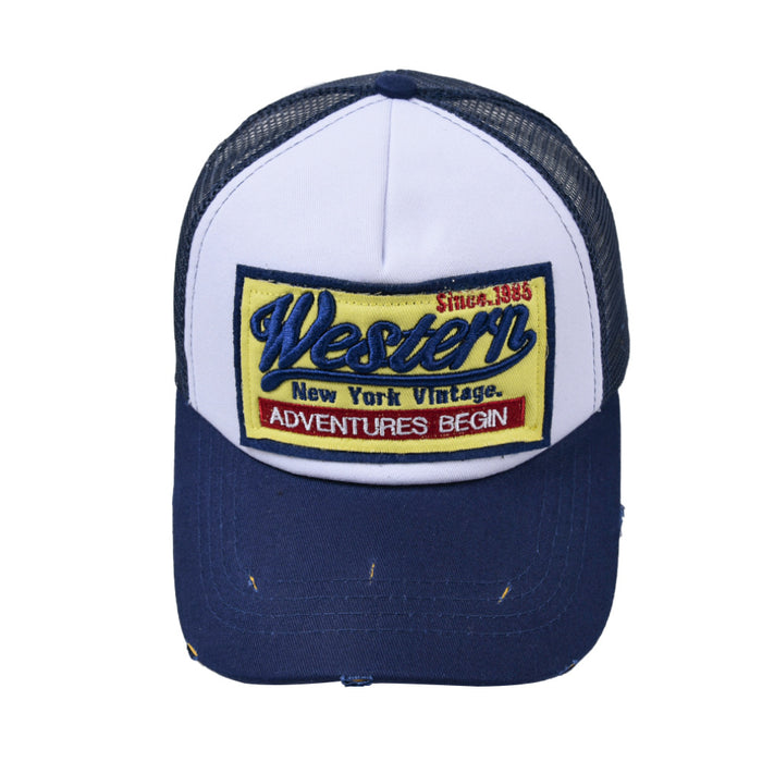 Wholesale Patch Baseball Mesh Cap Western Hat MOQ≥2 JDC-FH-WenR018