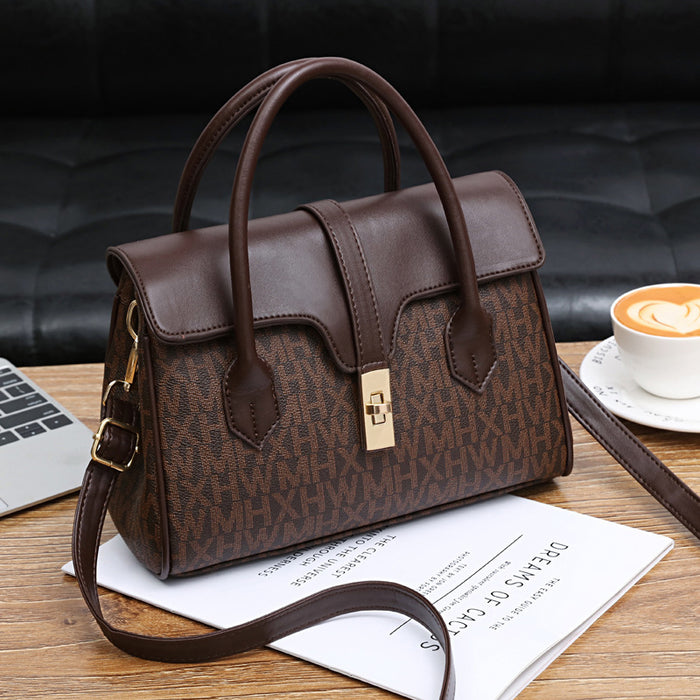 Wholesale Shoulder Bag PU Vintage Print Handbag Diagonal Cross JDC-SD-haim009