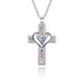 Jewelry WholesaleWholesale colorful diamond necklace female Christian pendant heart -shaped clavicle chain JDC-NE-XunO047 Necklaces 循欧 %variant_option1% %variant_option2% %variant_option3%  Factory Price JoyasDeChina Joyas De China