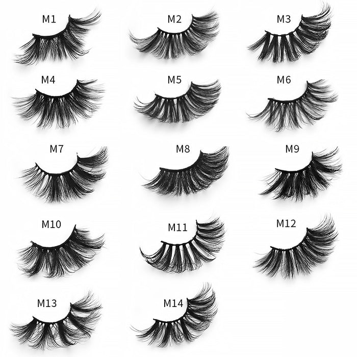 Jewelry WholesaleWholesale 8D Imitation Mink Hair 25mm Natural Long Thicker False Eyelashes JDC-EY-MYan005 eyelashes 魅颜 %variant_option1% %variant_option2% %variant_option3%  Factory Price JoyasDeChina Joyas De China