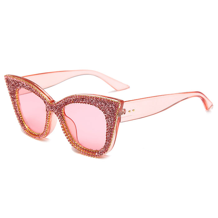 Jewelry WholesaleWholesale Rhinestone Metal Cat Eye Ladies Sunglasses MOQ≥2 JDC-SG-GuiM012 Sunglasses 闺淼 %variant_option1% %variant_option2% %variant_option3%  Factory Price JoyasDeChina Joyas De China