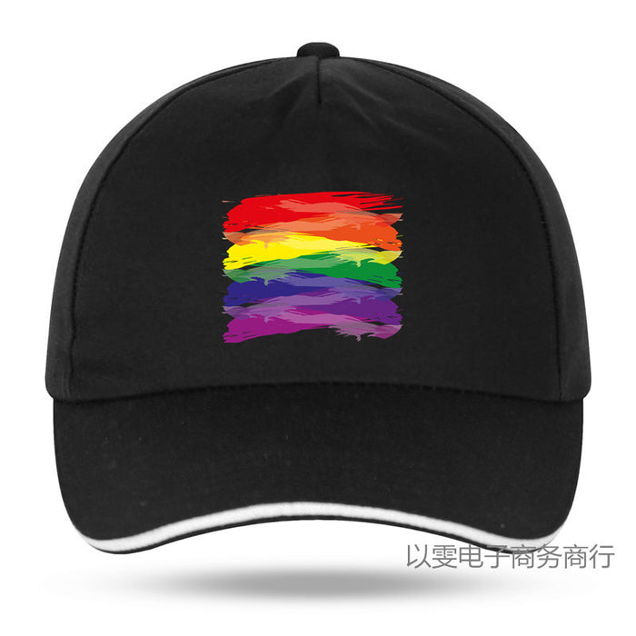 Wholesale Lgbt Rainbow Baseball Cap Gay Sports Hat JDC-FH-YWen001