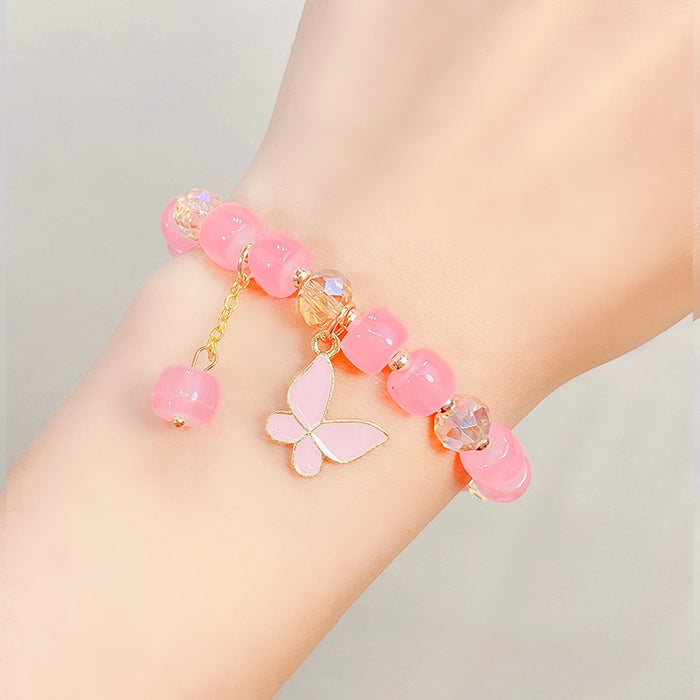 Wholesale Children's Glass Beaded Bracelet Princess Cartoon Crystal JDC-BT-i001