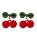 Jewelry WholesaleWholesale vintage red geometric bow New Year's love cherry stud alloy earrings JDC-ES-HZQ001 Earrings 青之荷 %variant_option1% %variant_option2% %variant_option3%  Factory Price JoyasDeChina Joyas De China