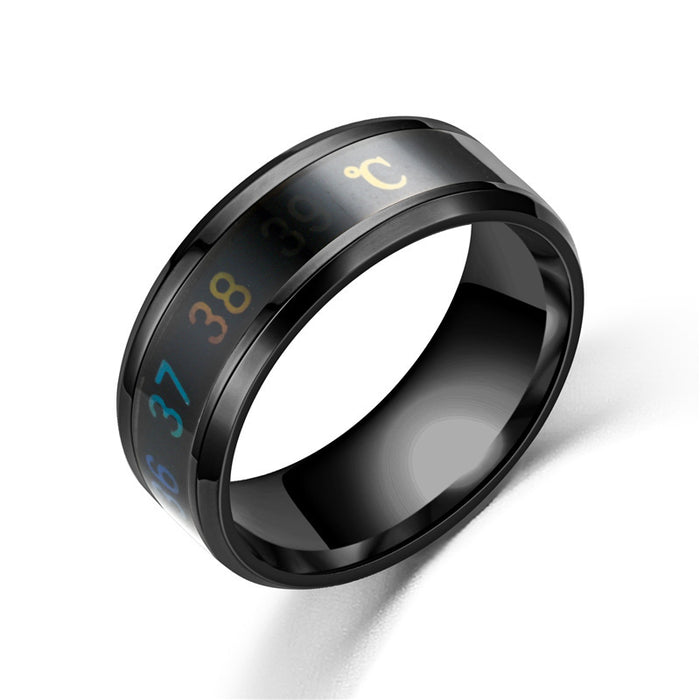 Jewelry WholesaleWholesale tungsten steel metal ring voice luminous temperature ring JDC-RS-ZJJ002 Rings 周俊俊 %variant_option1% %variant_option2% %variant_option3%  Factory Price JoyasDeChina Joyas De China