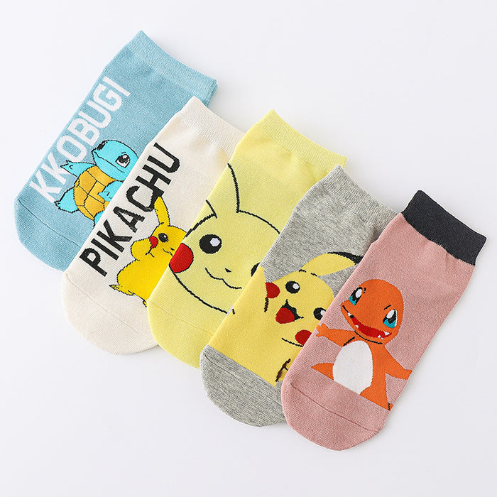 Jewelry WholesaleWholesale Cartoon Thin Cotton Women's Short Socks Set JDC-SK-QiX001 Sock 启秀 %variant_option1% %variant_option2% %variant_option3%  Factory Price JoyasDeChina Joyas De China