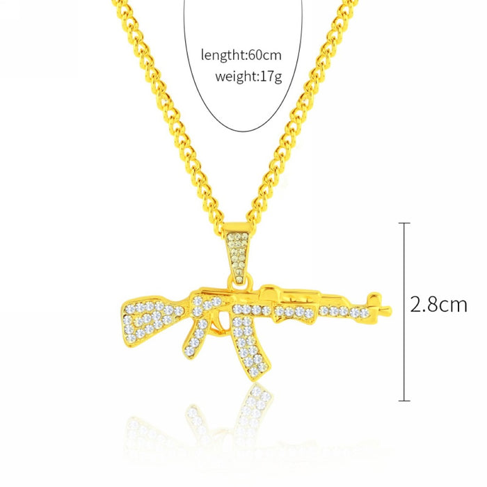 Jewelry WholesaleWholesale Diamond Cross Pendant Exaggerated Hip Hop Men's Necklace JDC-NE-GSJY005 Necklaces 嘉溢 %variant_option1% %variant_option2% %variant_option3%  Factory Price JoyasDeChina Joyas De China