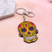 Jewelry WholesaleWholesale acrylic skull color keychain for halloween JDC-KC-LYan001 Keychains 翌焱 %variant_option1% %variant_option2% %variant_option3%  Factory Price JoyasDeChina Joyas De China