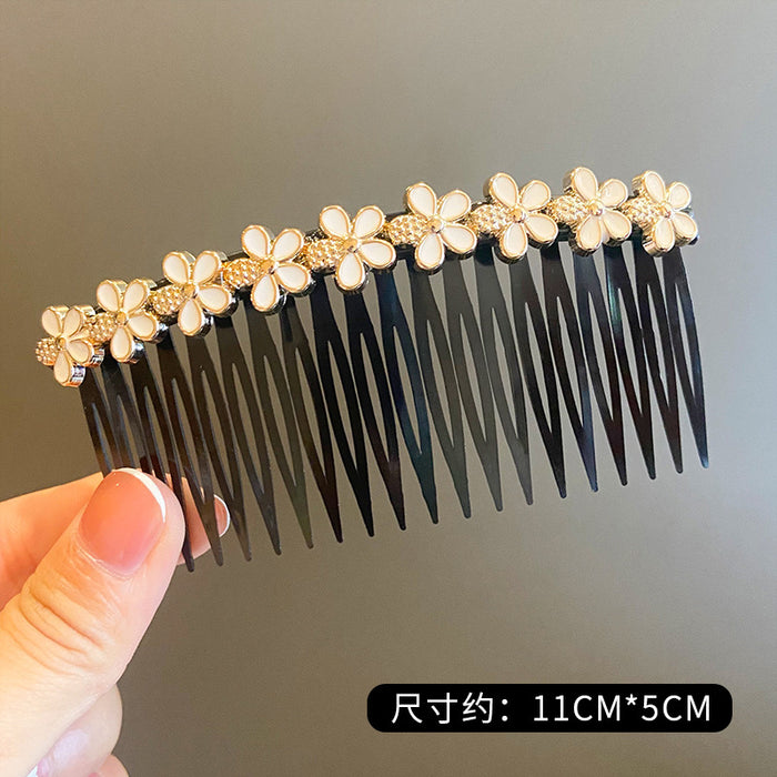 Wholesale pearl hair comb insert comb broken hair finishing artifact hair clip back head clip JDC-HC-tengZ003