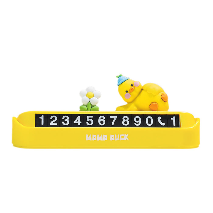 Wholesale Car Accessories PVC Cute Cartoon Number Plate Can Be Hidden JDC-CA-XZH003