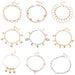 Jewelry WholesaleWholesale beach style foot chain with diamond claw Anklets JDC-AS-e262 Anklet 奈珠 %variant_option1% %variant_option2% %variant_option3%  Factory Price JoyasDeChina Joyas De China