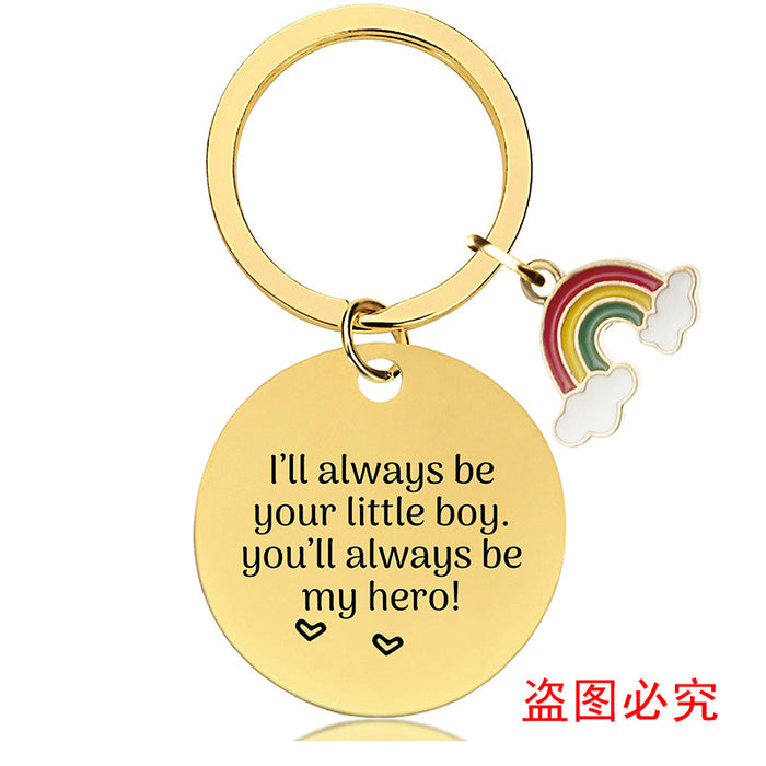 Jewelry WholesaleWholesale Father's Day gift gold metal keychain JDC-KC-GangGu037 Keychains 钢古 %variant_option1% %variant_option2% %variant_option3%  Factory Price JoyasDeChina Joyas De China