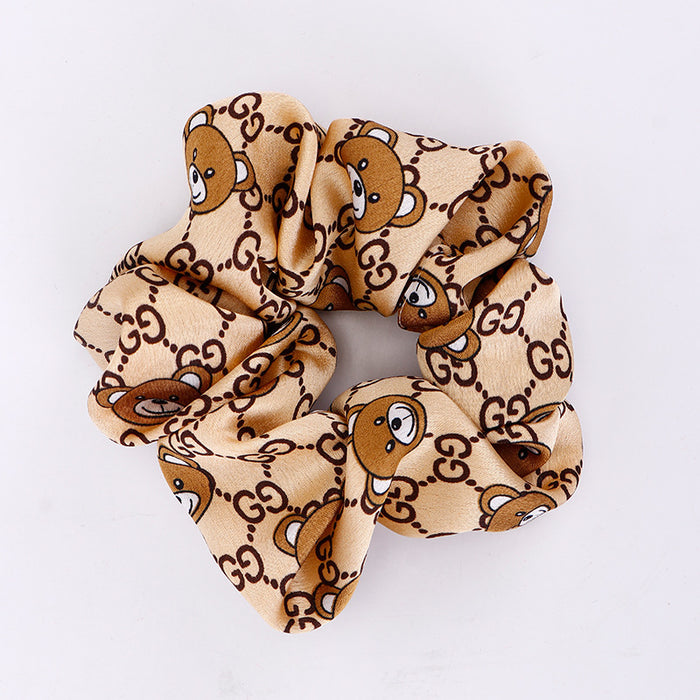 Wholesale Cute Bear Cloth Hair Scrunchies (F) MOQ≥2 JDC-HS-Hefeng006