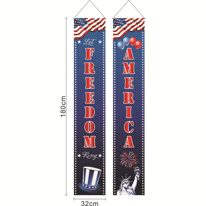 Wholesale July 4th Independence Day Porch Flags American Labor Day Memorial Day MOQ≥10 JDC-DC-ChongY001