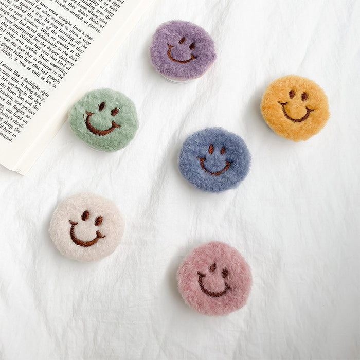 Wholesale Grip Epoxy Plush Smiley Sticker Cell Phone Airbag Holder JDC-PS-Xinx015