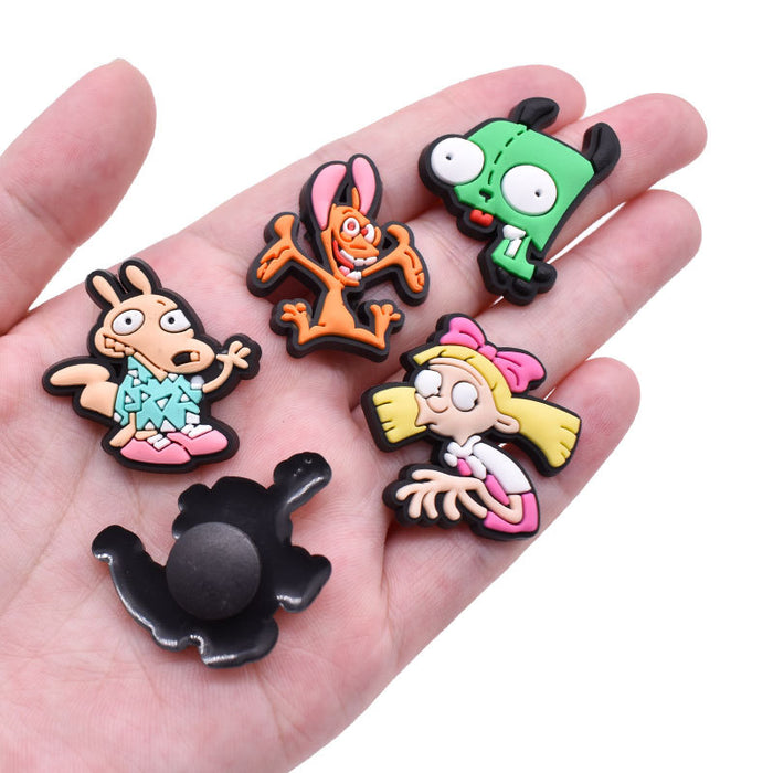 Wholesale Croc Charms Random 100pcs Cartoon Cute PVC DIY Accessories (M) JDC-CCS-RYY069