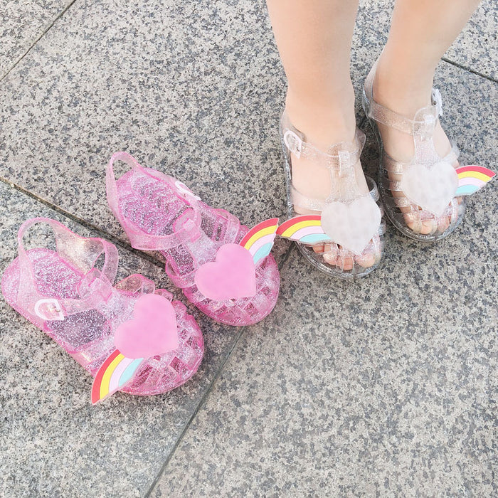 Jewelry WholesaleWholesale summer small and medium girls Baotou jelly slippers JDC-SD-XinZ004 Sandal 新致 %variant_option1% %variant_option2% %variant_option3%  Factory Price JoyasDeChina Joyas De China